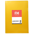 FM Pocket L Shape Clear A4 Yellow 12 Pack